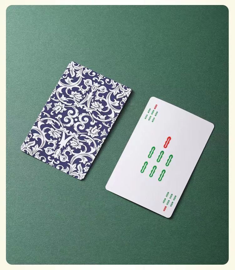 【送筛子】麻将扑克牌纸牌家用旅行简装麻将扑克牌防水加厚详情5