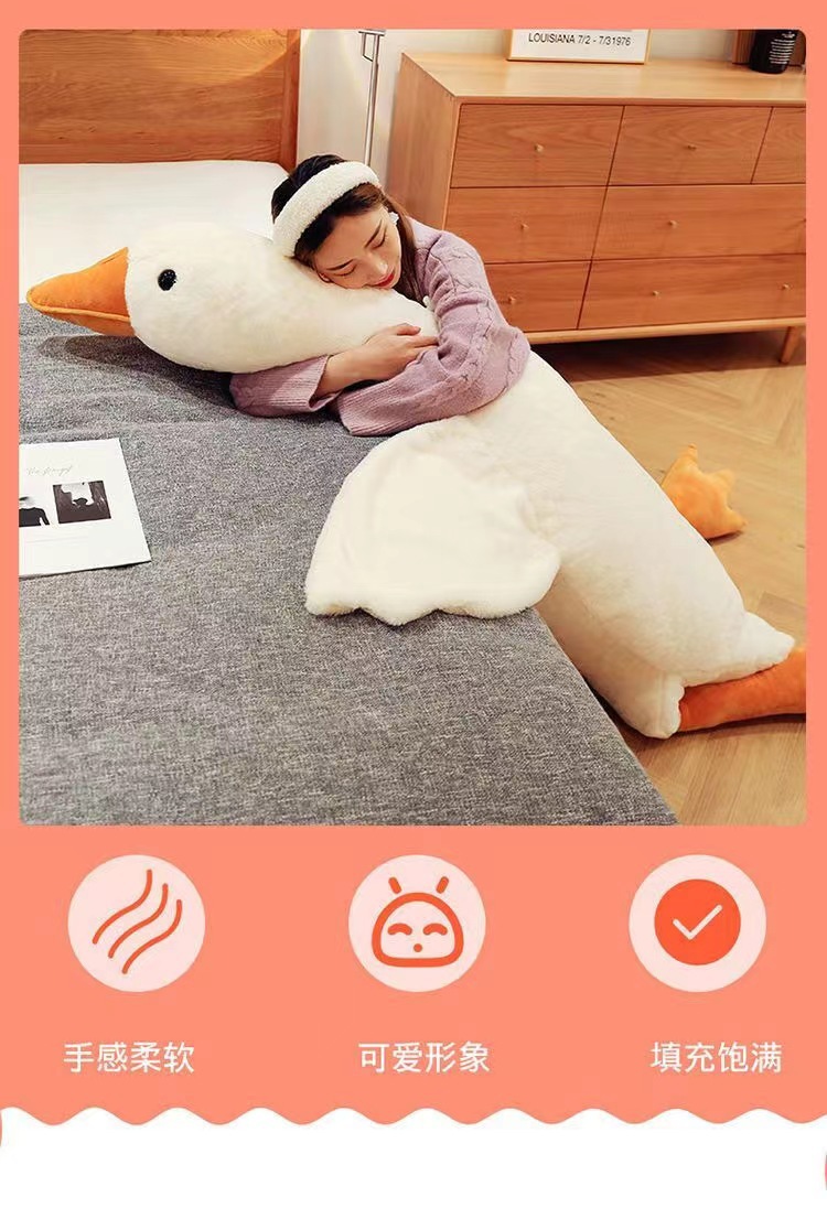 Wholesale of plush toys, popular white goose throw pillows, plush toys, dolls, gifts and cute pets pic 7