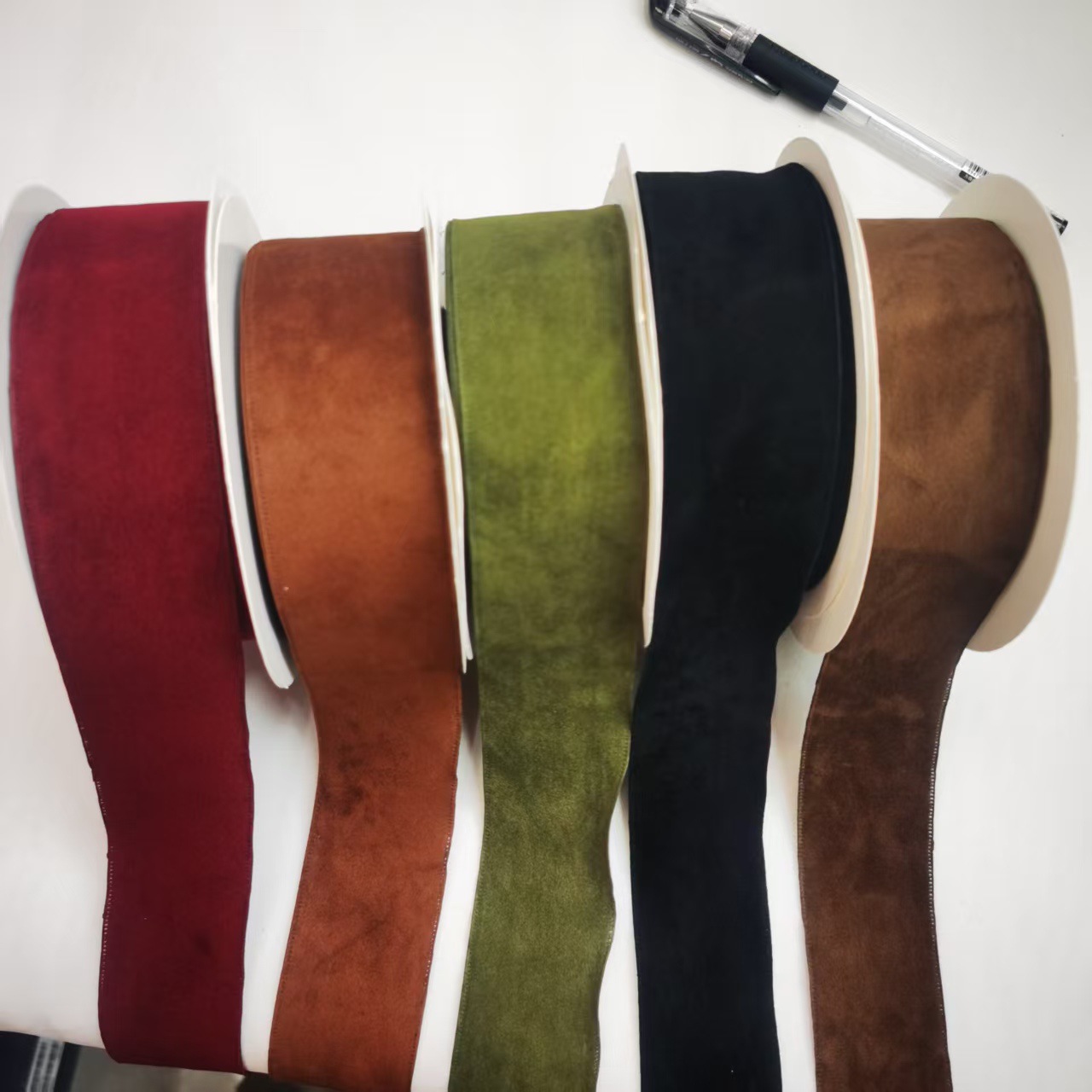 Double-sided suede velvet ribbons, clothing, toys, shoes, hats, accessories, bows, gifts, gift boxes, packaging ribbons, 50 yards per roll pic 9