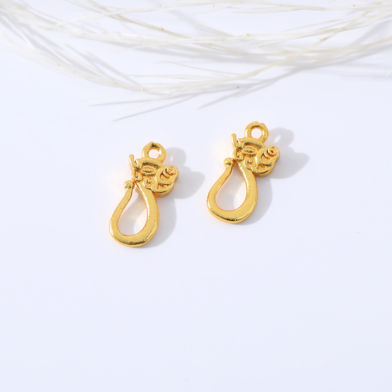 Wholesale of high-end gold micro-inlaid diamond zircon buckles, fashionable fishtail buckles, lobster buckles, necklace and bracelet buckles, and handcrafted accessories pic 6