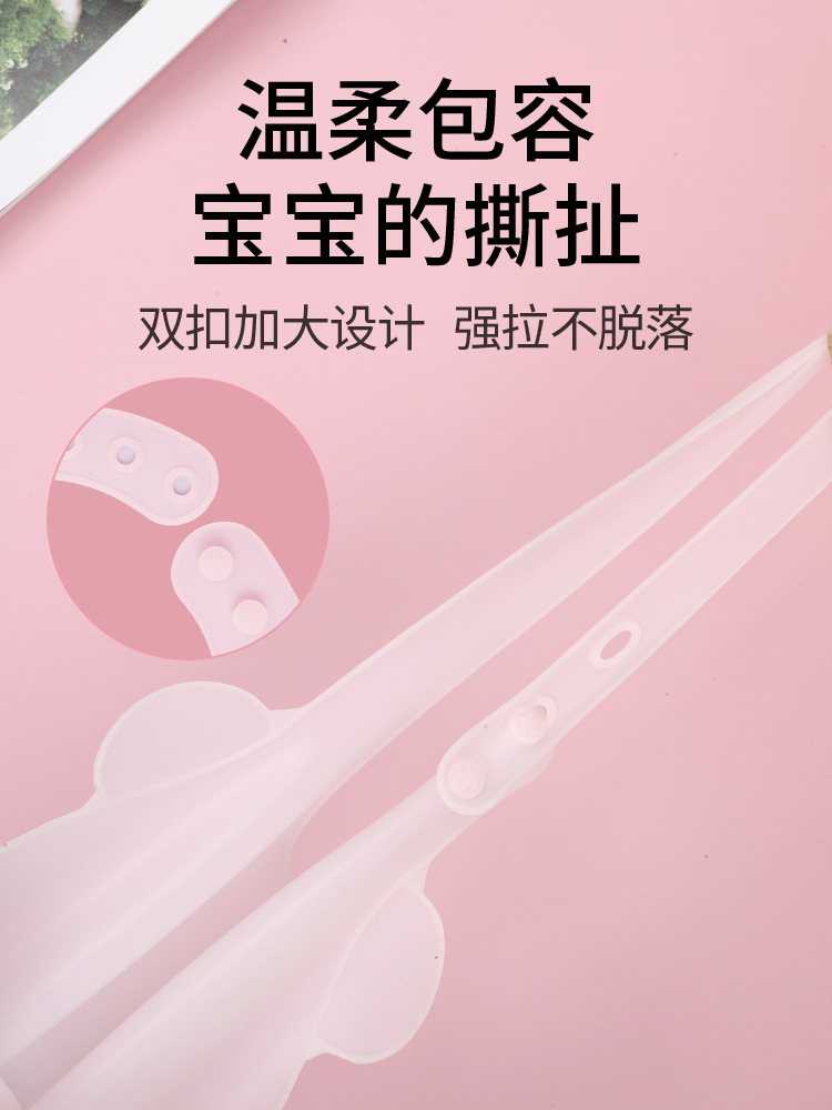 新款食品级硅胶围兜婴儿饭兜辅食用品儿童吃饭防水宝宝口水巾围嘴详情8