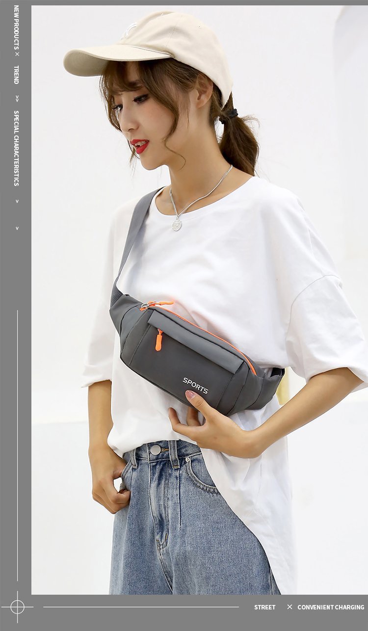 印字定LOGO腰包 休闲胸包运动手机零钱旅行骑行跑步健身收纳小包详情6