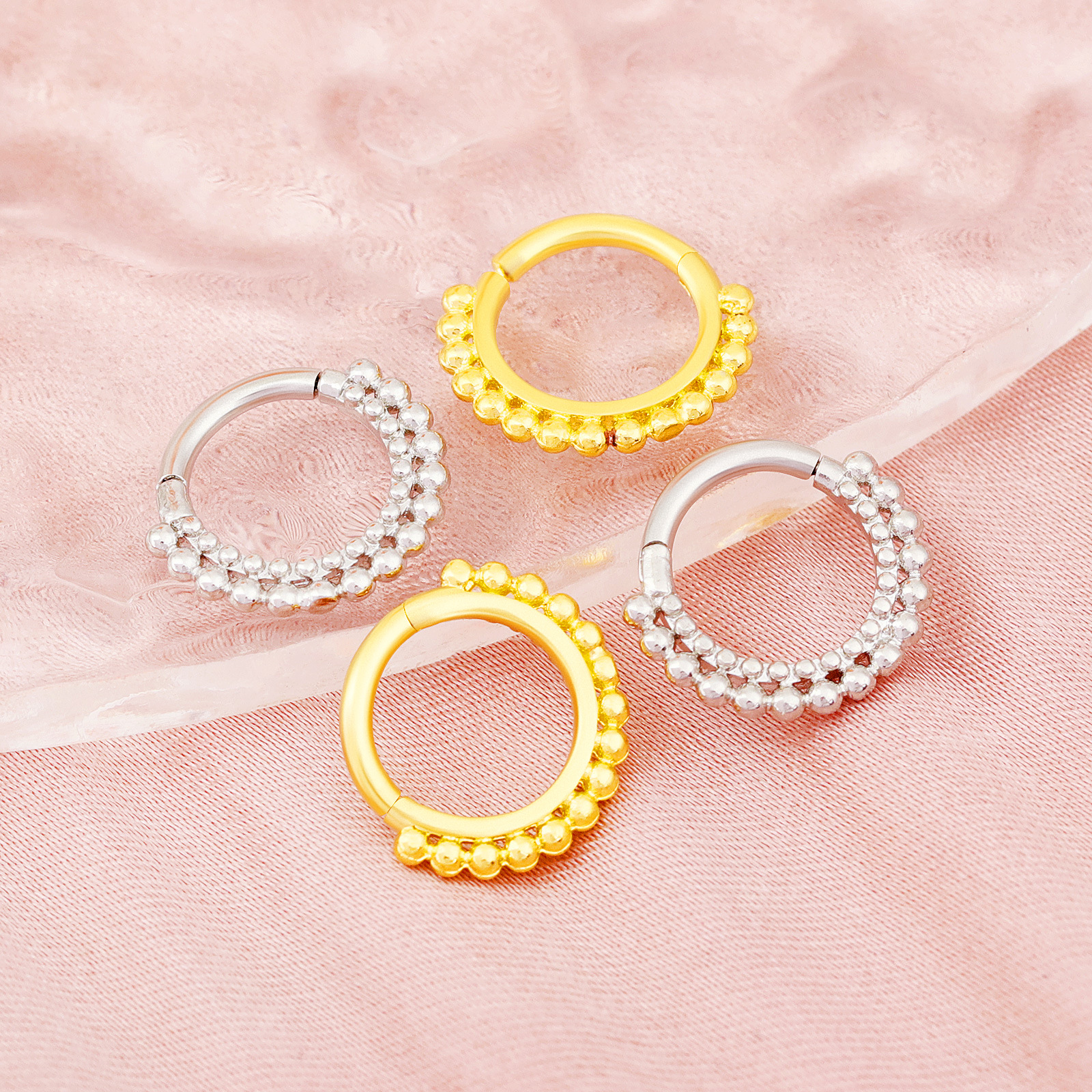 圆形镶钻耳饰鼻环穿刺 欧美跨境外贸耳饰批发 独特设计穿刺饰品 时尚潮流其他穿刺饰品详情19