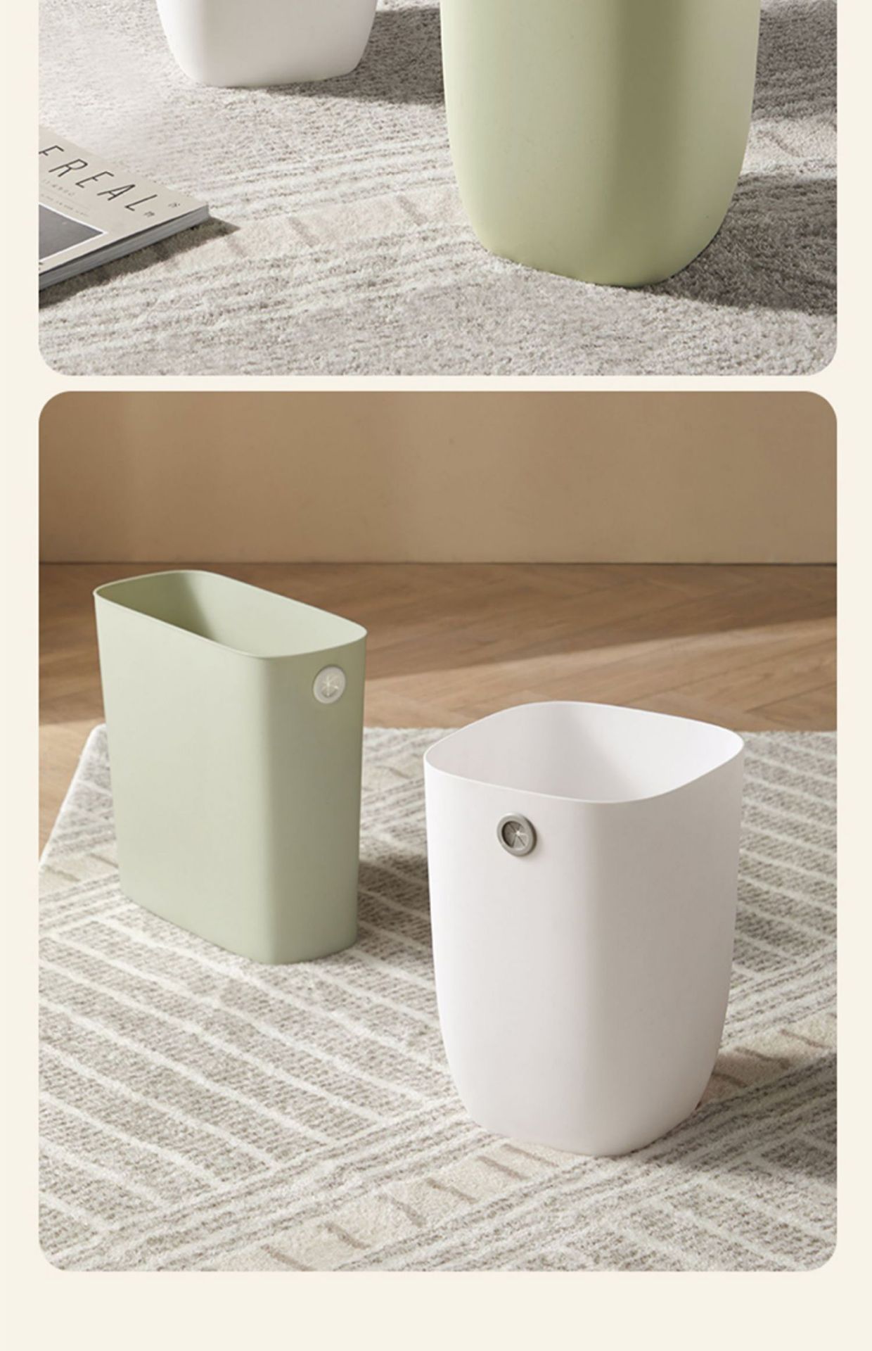 厨房垃圾桶家用高级感宿舍客厅创意桌面纸篓厨余收纳桶大号垃圾筒详情11