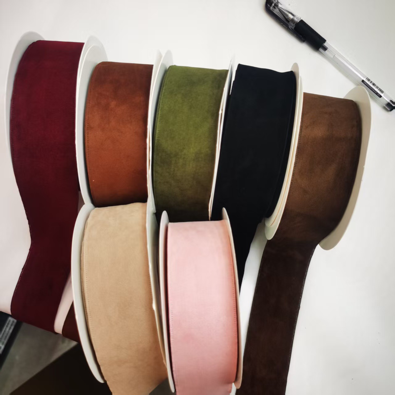 Double-sided suede velvet ribbons, clothing, toys, shoes, hats, accessories, bows, gifts, gift boxes, packaging ribbons, 50 yards per roll pic 5