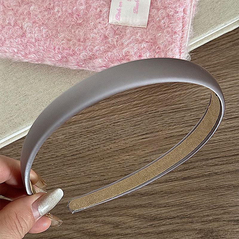 韩版缎面窄发箍女百搭外出头箍复古法式发卡鹿皮绒防滑港风头饰详情22