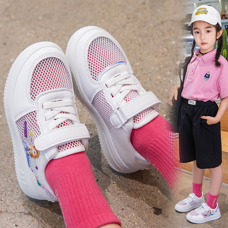 女童鞋网面小白鞋2024春夏季透气新款儿童板鞋小学生公主运动鞋子详情19
