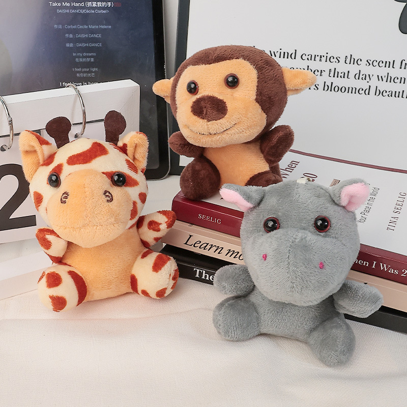 Cross-border exclusive plush toy customization, Animal World Tiger and hippopotamus pendant toys, wholesale in Yiwu keyWords pic 20