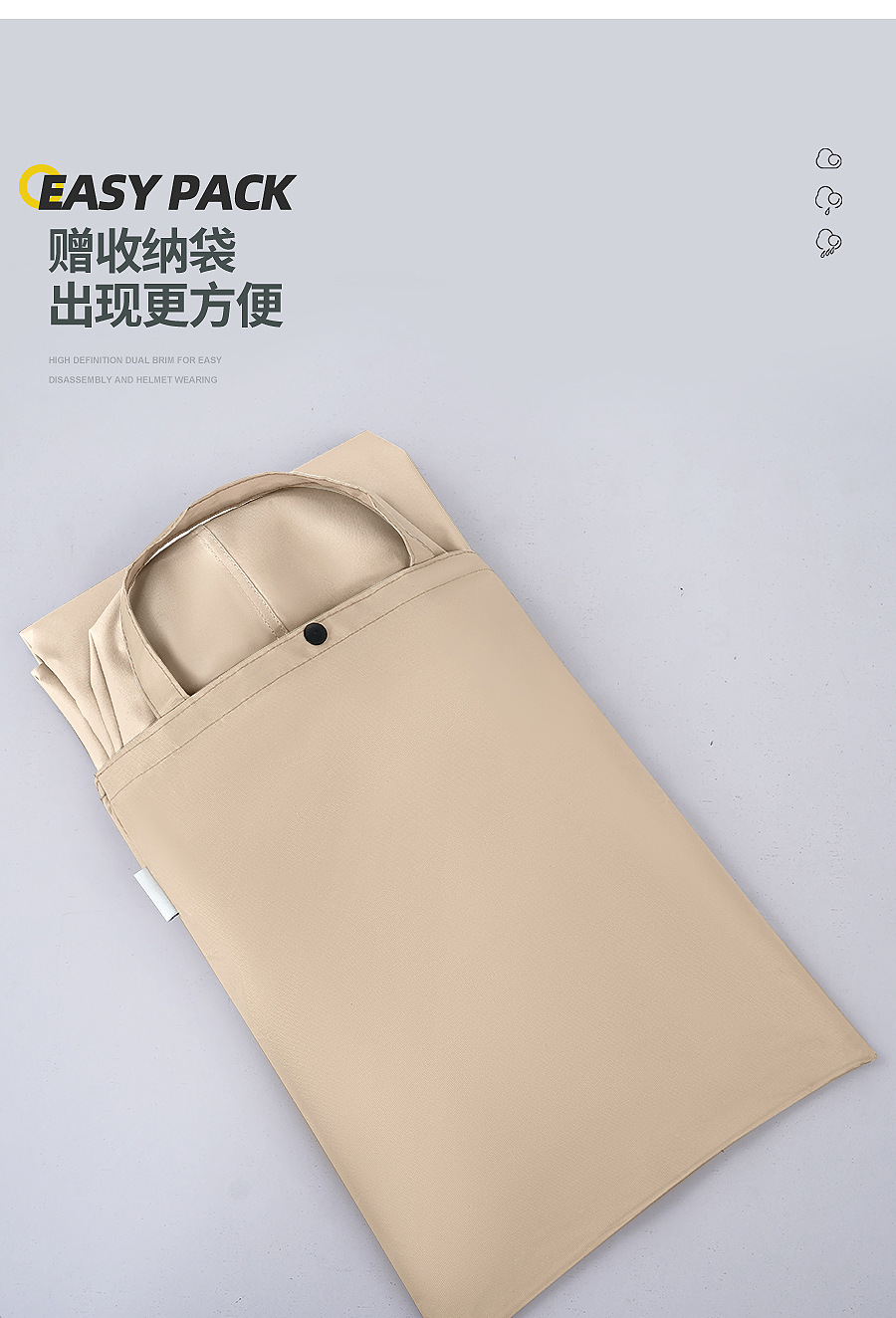 代发批发电动车带袖雨衣全身防暴雨摩托车加厚超大单人骑行雨披详情12