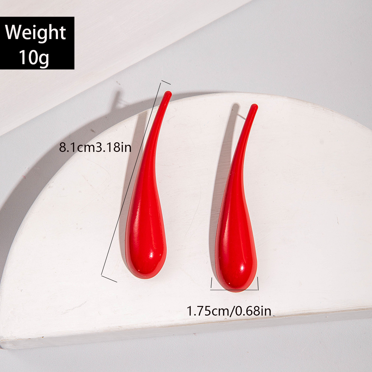 欧美跨境金色八字麻花大水滴铁质耳环设计感几何方形扭纹耳坠耳饰详情16