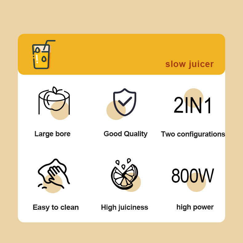Cross-border SOKANY01010 JUICER, slow juicer, juice separation, Lock nutrition Juicer pic 3