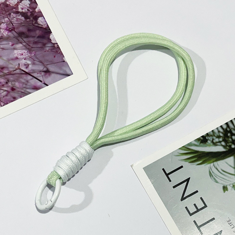 手机挂绳短款拼色打结编织挂绳毛绒钥匙扣编织挂绳防丢吊绳15CM详情24