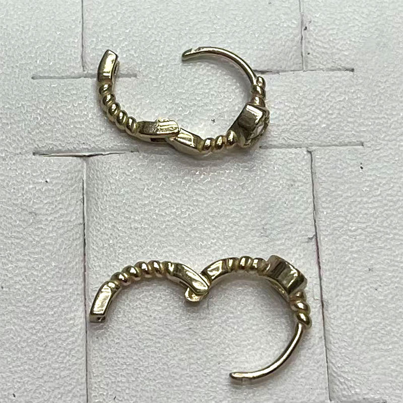 Cross-border bestsellers, Instagram-style earrings, versatile, simple and fashionable, golden earrings, round gold-plated earrings pic 5
