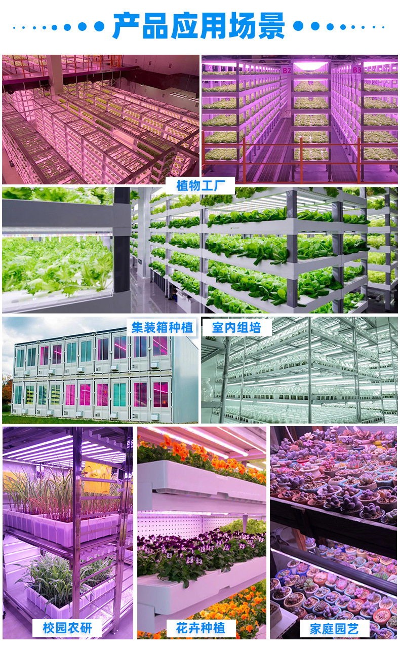 T8全光谱植物灯LED室内蔬菜育苗植物生长灯温室大棚多肉补光灯详情16
