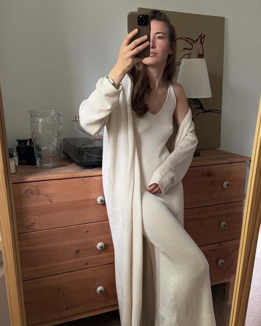 2025 Cross-border Bestseller Pure Cotton Knitted Set: Sexy Deep V halter long Dress + Lazy cardigan: Soft and skin-friendly pic 35