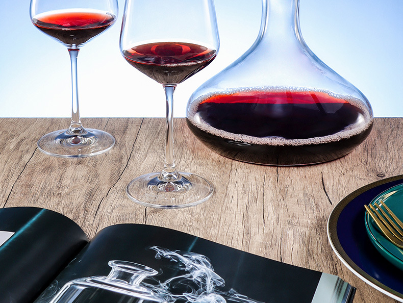 捷克进口水晶红酒杯套装高端商务礼品套装高颜值高脚杯醒酒器礼盒详情10