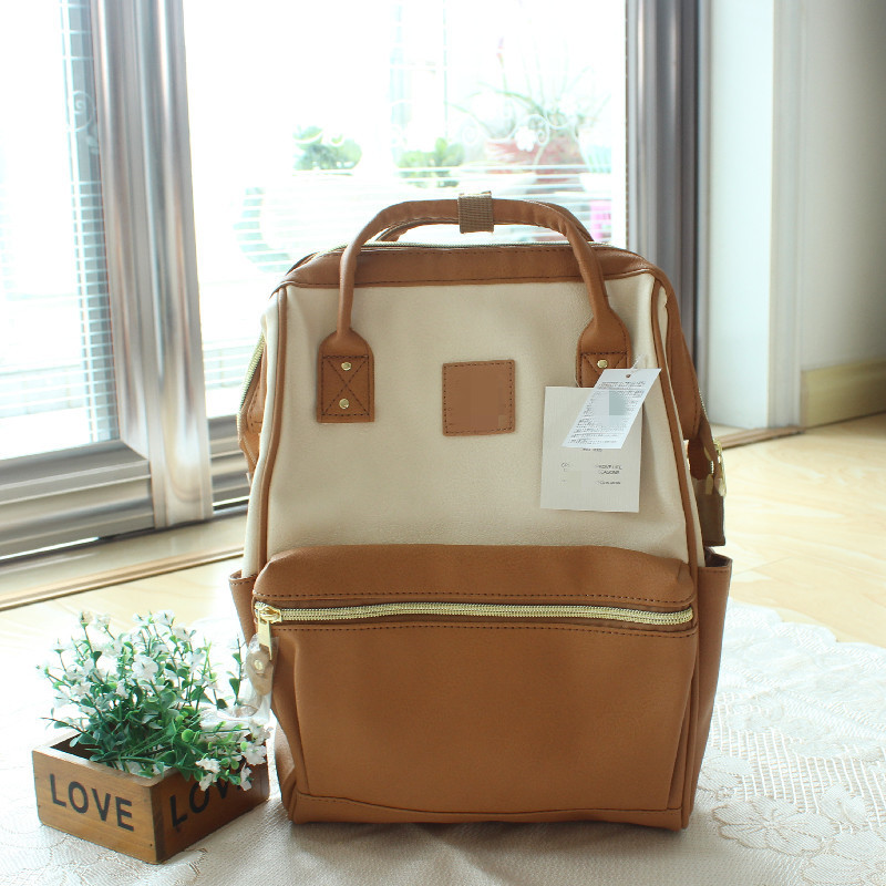 Rakuten leather backpacks from Japan: Simple and stylish for female college students and ladies, large-capacity backpacks for middle school students pic 9