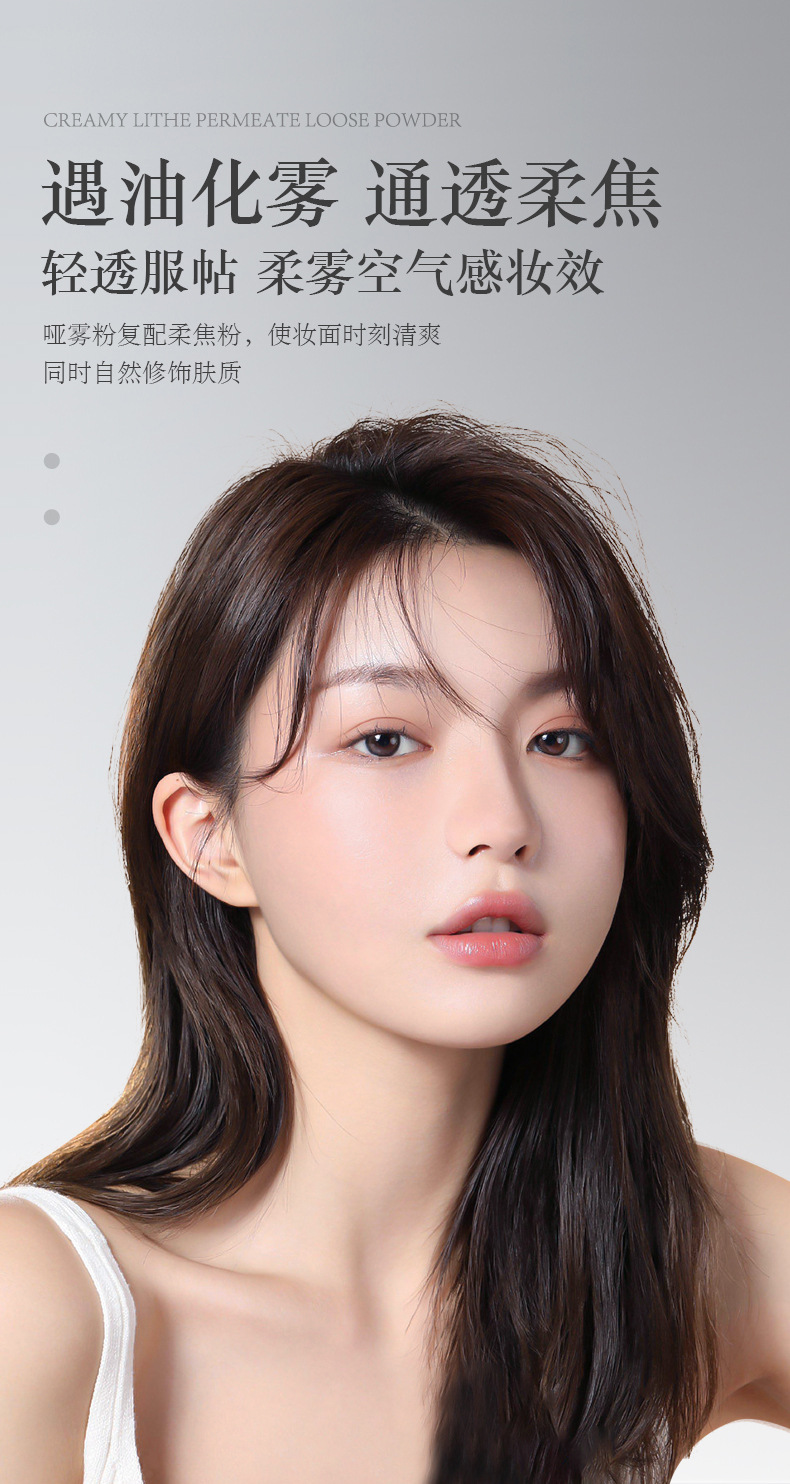 Marco Andy Loose Powder and Setting Powder, large volume loose powder, affordable for students, hair setting powder, waterproof and non-smudging honey powder pic 5