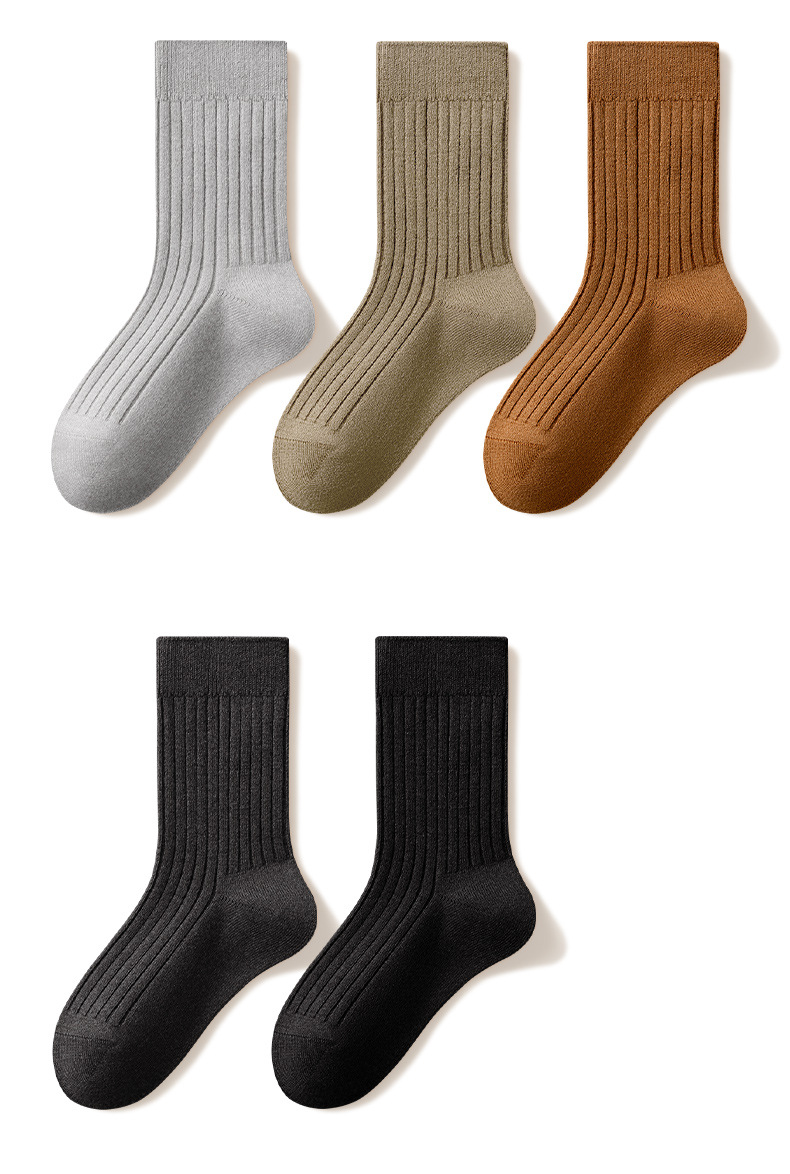 儿童袜子秋冬美利奴羊毛袜大童青少年无骨男童女童保暖加厚中筒袜详情28