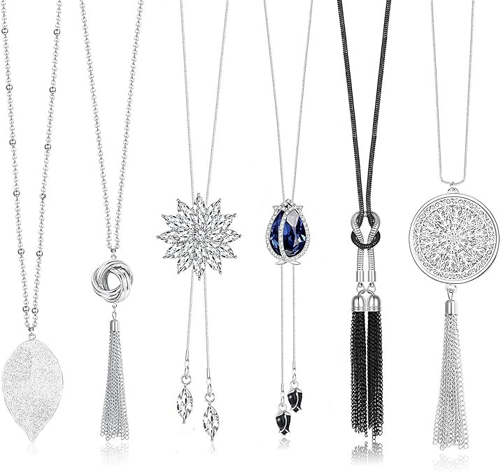 跨境热销毛衣链女高级感长项链欧美个性小众轻奢百搭秋冬饰品挂件详情13