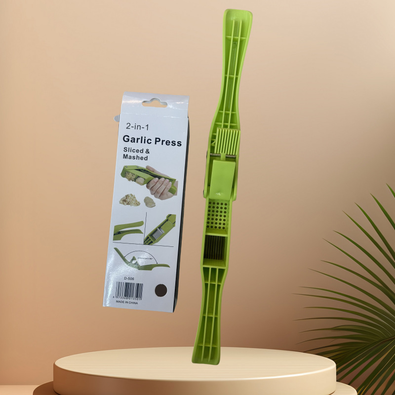 Cross-border stainless steel two-in-one manual garlic press, garlic pounding machine, multi-functional garlic cutter, garlic picker, household garlic puree press pic 10