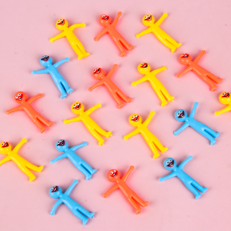 New and unique tpr elastic yellow figurine expression pulling release soft rubber creative Minion stress-relieving toy pic 8