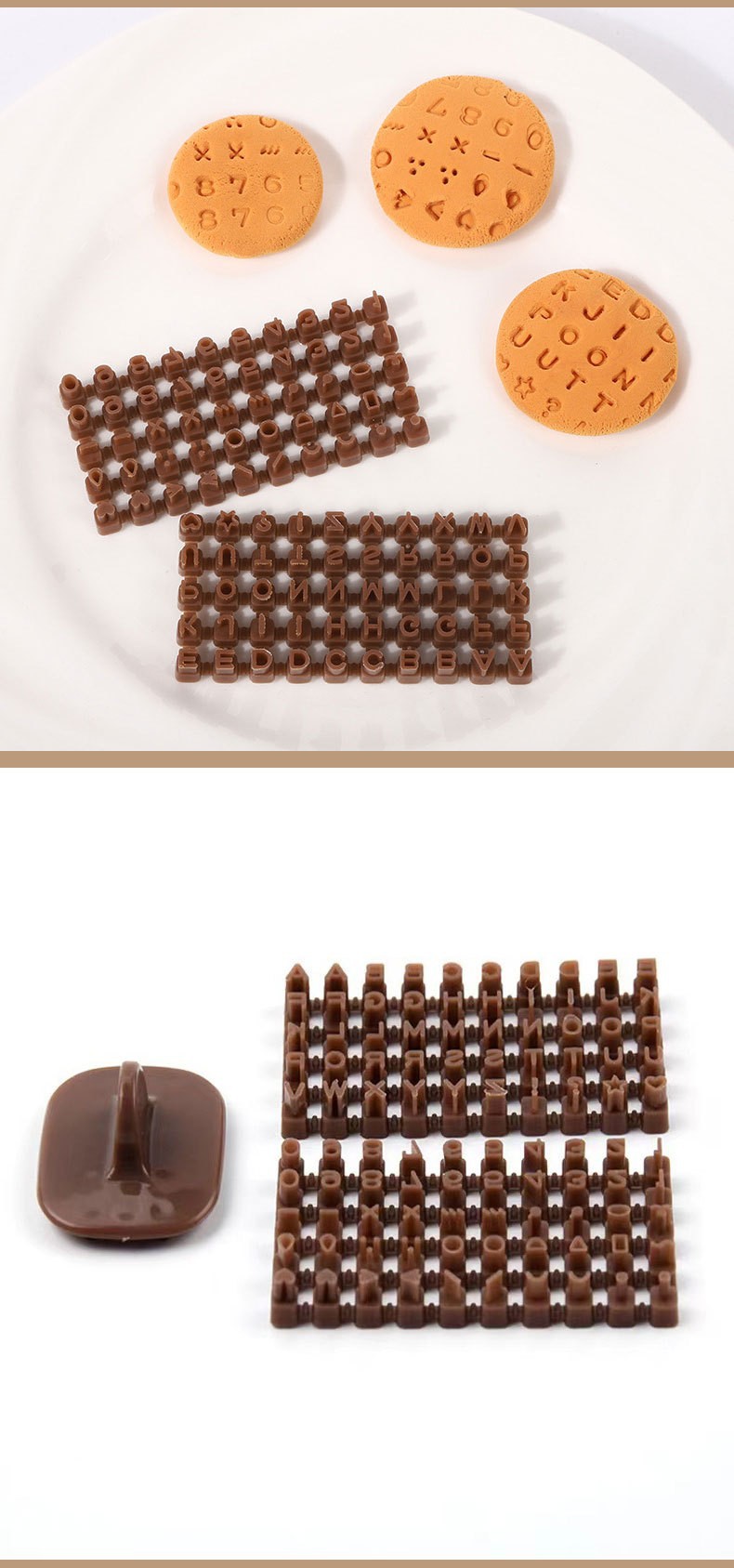 DIY烘焙饼干模具英文字母数字符号印章饼干模活字印刷邮票曲奇模详情4