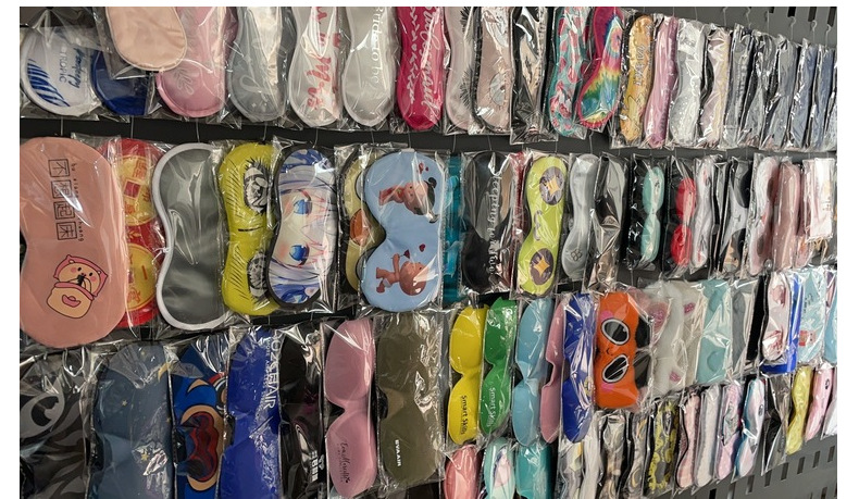 仿真丝眼罩五角星现货遮光睡眠眼罩居家户外旅行礼品遮光眼罩批发详情5