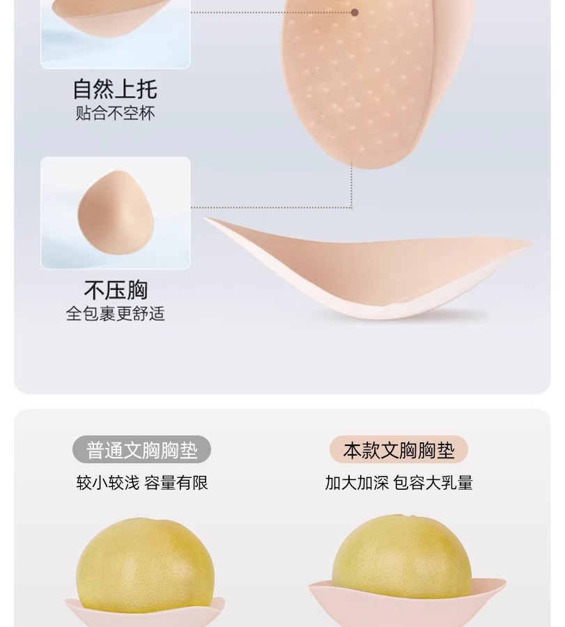 无痕内衣女大胸显小聚拢全罩杯薄款防下垂收副乳大码塑型文胸罩夏详情11