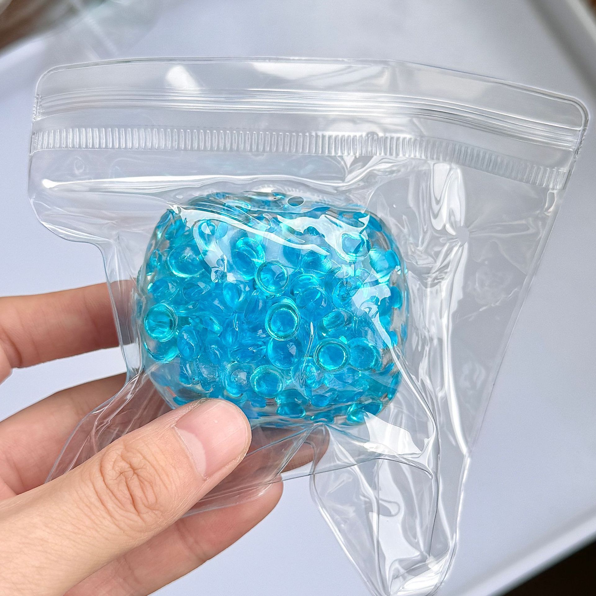 手作球透明冰川珠子爆爆珠解压发泄吵吵球创意玩具儿童无毒减压玩具详情2