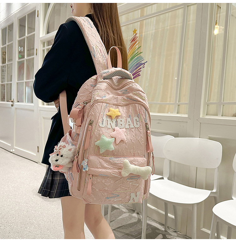 High appearance level schoolbag for junior high school girls, cute and lightweight backpack for primary school students, and large-capacity backpack for senior high school students pic 37