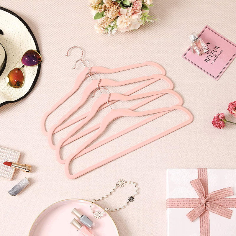 Velvet coat rack, anti-slip and traceless, velvet hanger, dry and wet dual-purpose, household dormitory clothes sorting, hanging pic 24