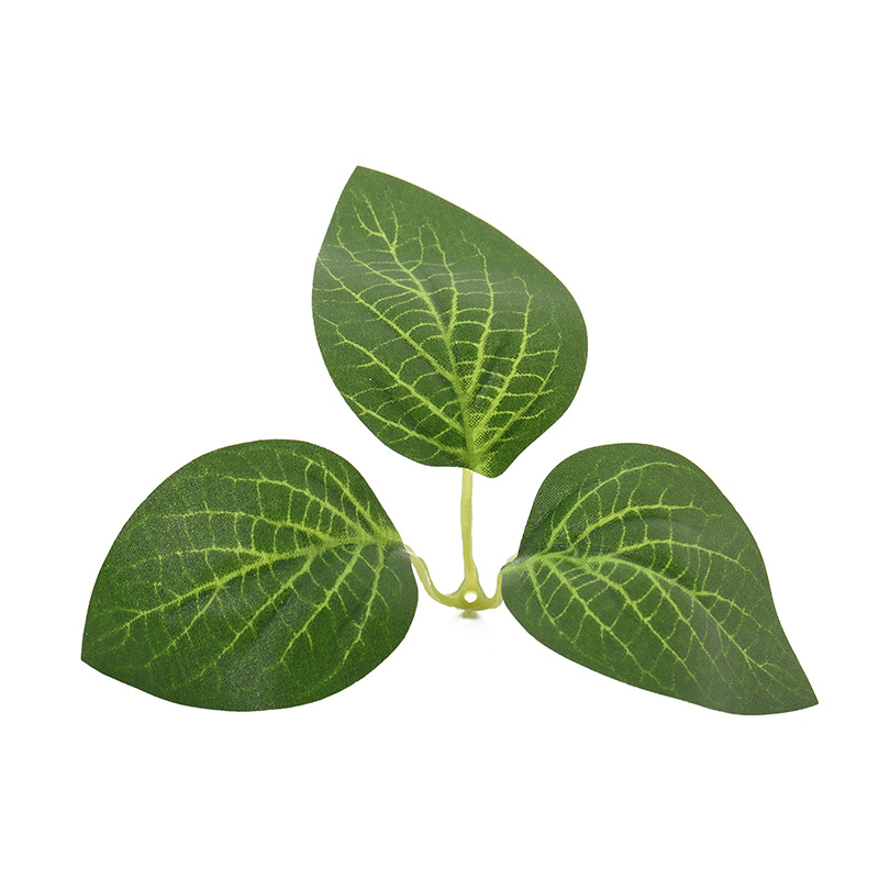 厂家直销森系仿真绿植园艺装饰diy手工饰品配件假叶绿叶批发摆件详情4