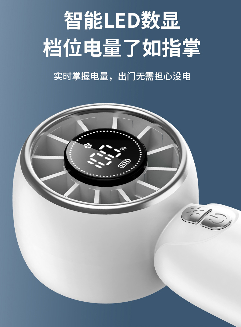 New cross-border high-speed handheld fan, desktop usb charging turbine fan, ice pack cooling pocket mini fan pic 9