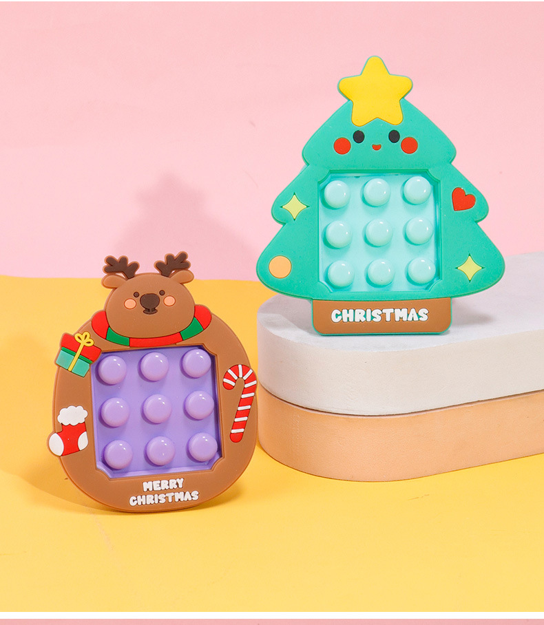 Christmas series maze game machine, Santa Claus keychain bag pendant, educational and stress-relieving toys, cross-border wholesale, stress-relieving toys pic 10