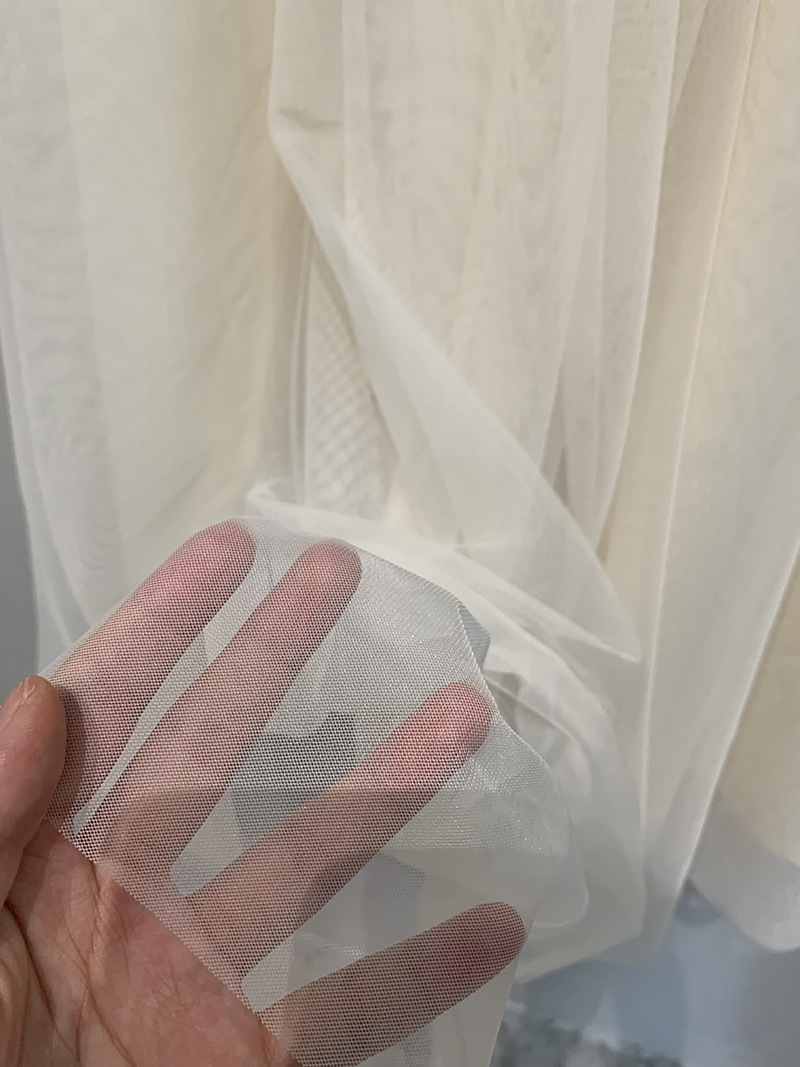 乾鹤春夏新款日系复古休闲网纱多层时髦半身裙休闲显瘦高腰长裙详情11