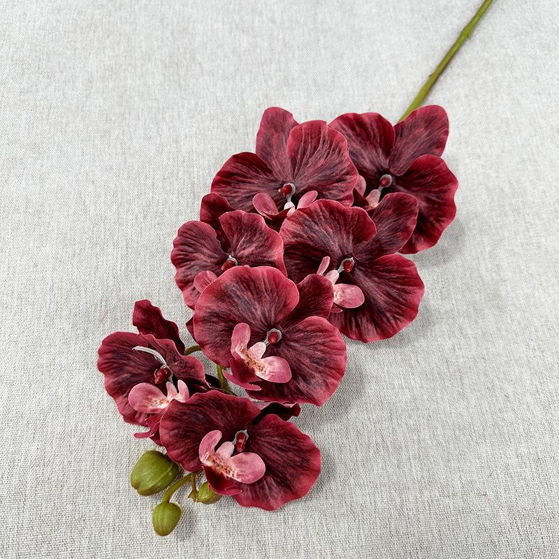 跨境新品仿真蝴蝶兰餐桌装饰客厅摆件假花婚庆影楼摄影道具人造花详情8