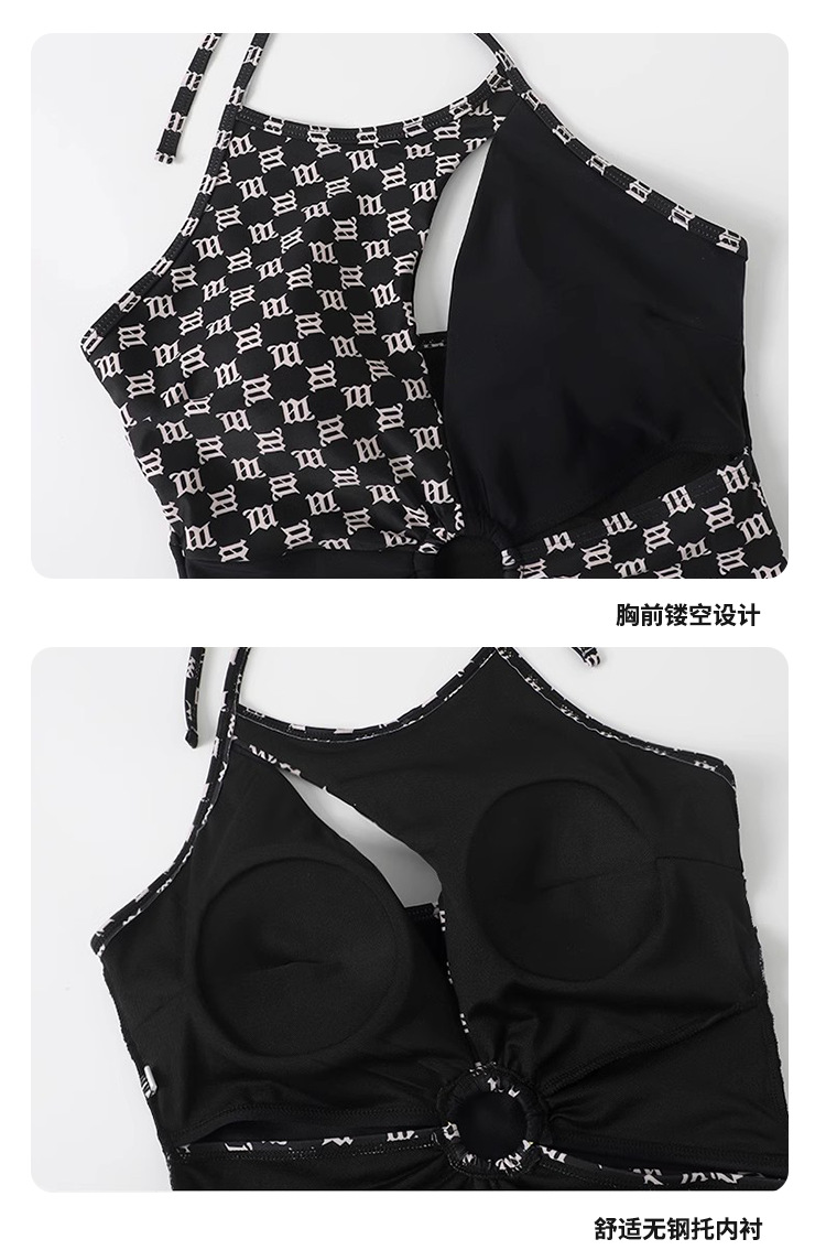 New sexy, hollowed-out and irregular one-piece swimsuit for women, pure and alluring style, concealness and slimming, seaside vacation swimsuit for women -107057 pic 12