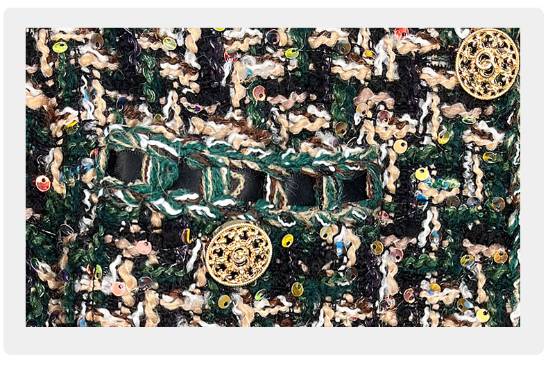 French fashion brand heavy sequined, high-end design sense, chanel-style coat 220367 pic 13