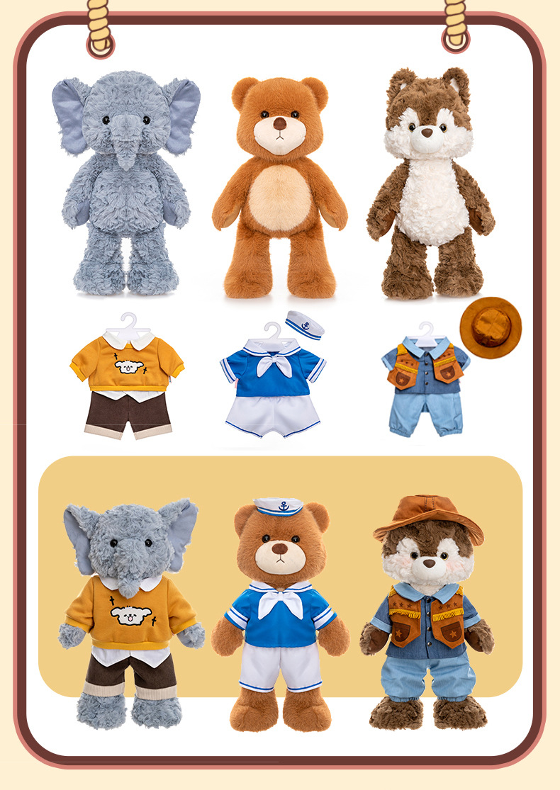 The versatile fashion rabbit doll Planet series plush toys monkey and red panda figurines are perfect birthday gifts for friends pic 17