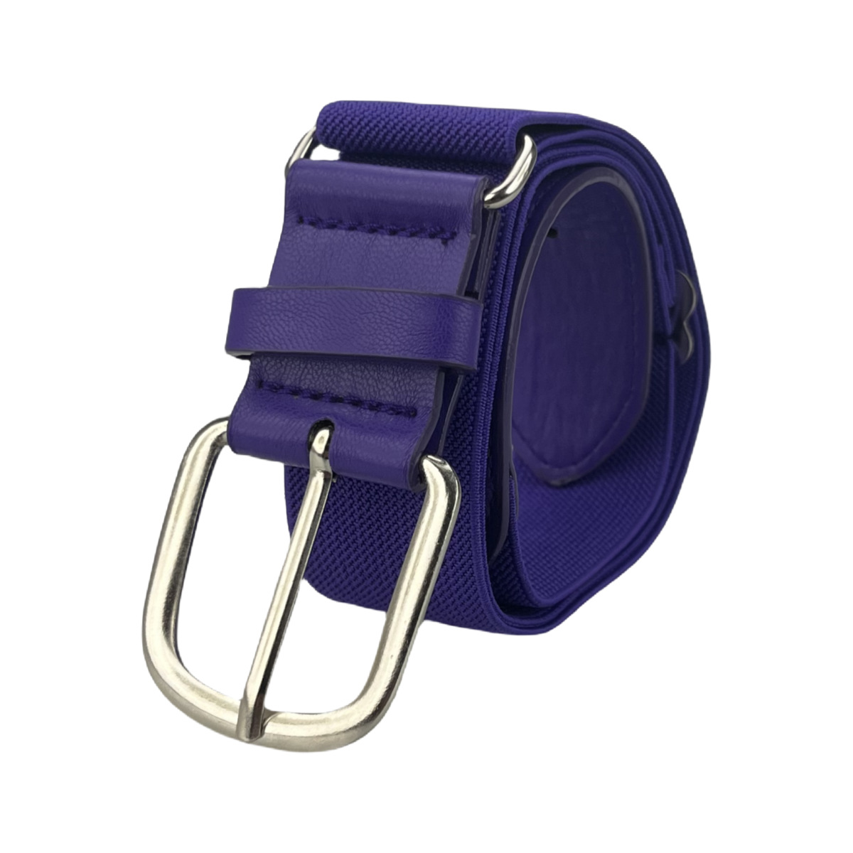 弹力超强腰带男女户外运动可调节高档PU透气编织加厚松紧棒球皮带详情5