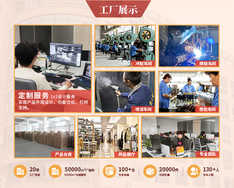 首饰展示架胡桃木色实木制高端古风一体款橱窗陈列饰品首饰架详情4