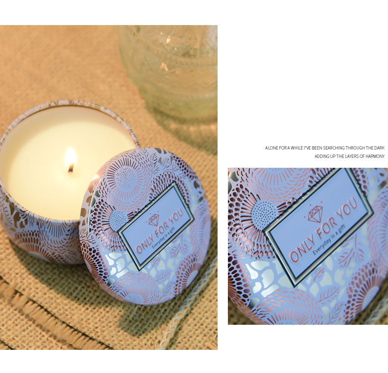Cross-border soybean wax scented candle gift box, plant essential oil smokeless scented candle set available for e-commerce in stock pic 14