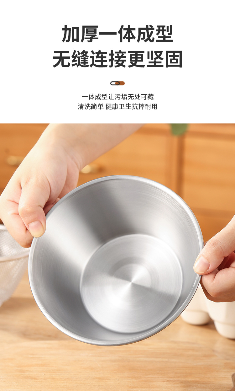 304 stainless steel mini draining basket set, vegetable and fruit washing basin, rice washing basin, filter basket, meal preparation basin, cooking bowl - a perfect tool pic 12