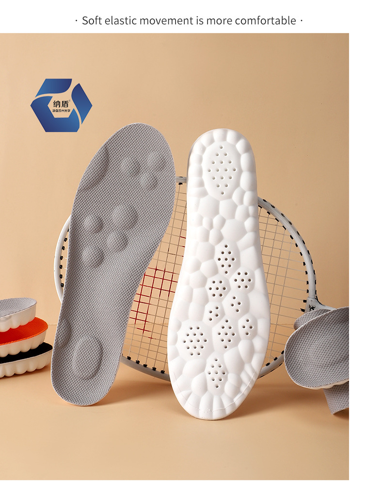 4D sports insoles for men and women, PU arch full pads, antibacterial, deodorizing, sweat-absorbing, breathable, highly elastic, shock-absorbing, leisure military training pic 18
