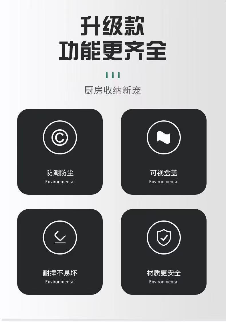调料盒多功能厨房调味盒家用套装调味料盒子分格一体厨房用品套装详情3