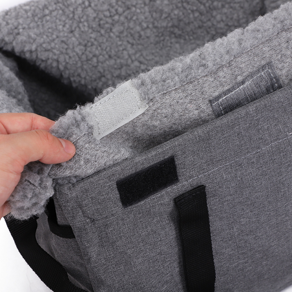 Rongka Pet Cross-border Pet Car Seats, pet car supplies, lamb fleece warmth, comfortable pet beds for cats and dogs, pet bags pic 5