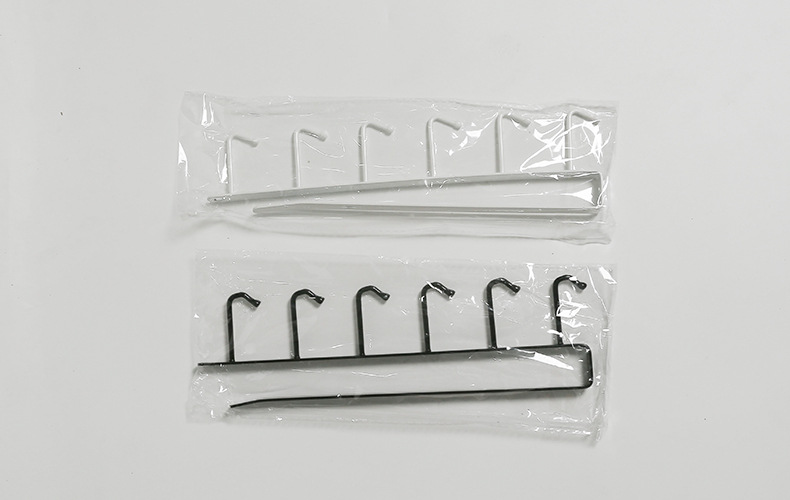 2563厨房铁艺无痕免钉挂钩 橱柜收纳挂架多功能衣柜排钩整理架详情1