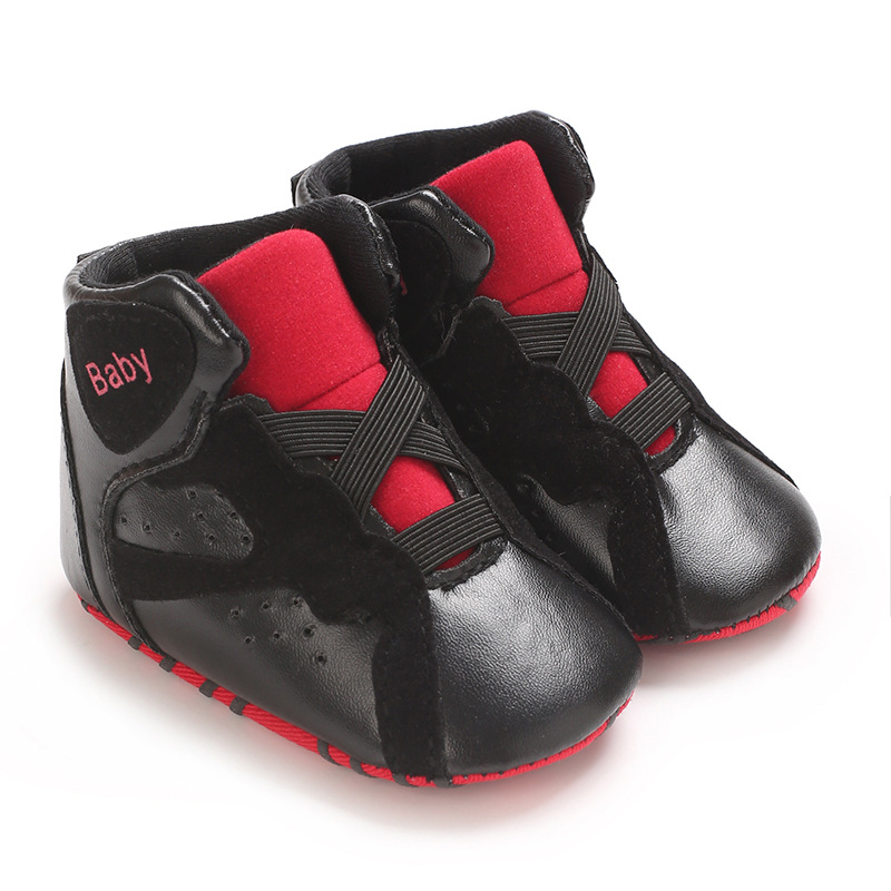 高帮婴儿鞋春秋0-1岁宝宝PU软底婴幼儿运动鞋详情12
