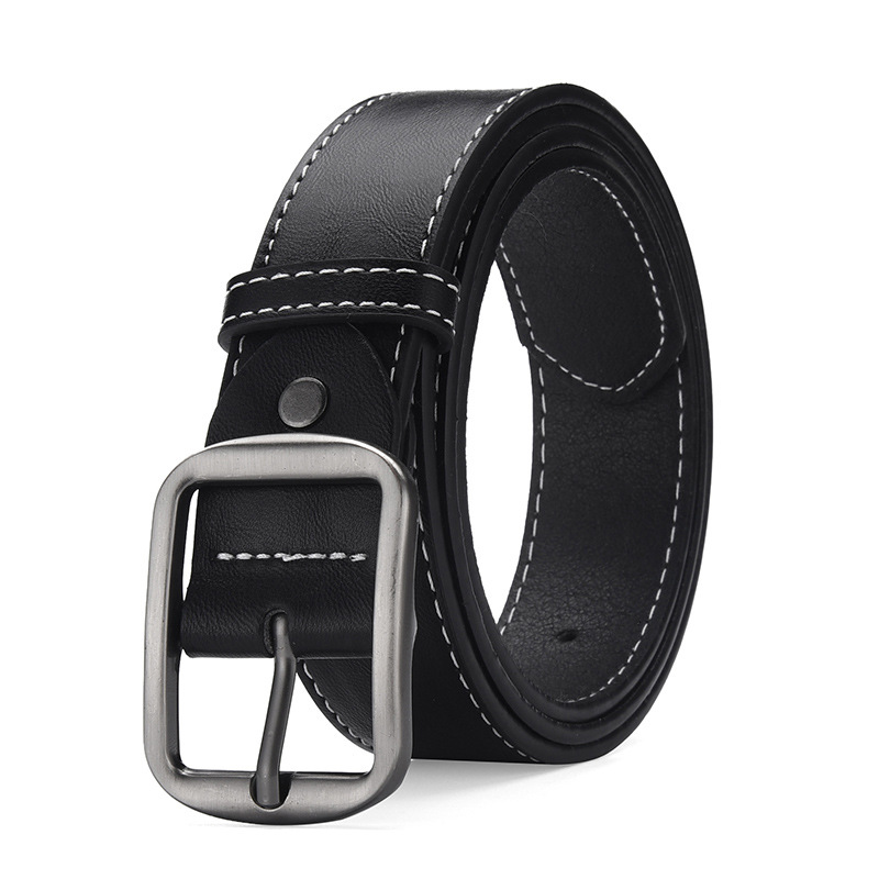 Pin buckle belt for men, young people, Hong Kong style, trendy ins, simple denim belt, unisex, versatile belt pic 4